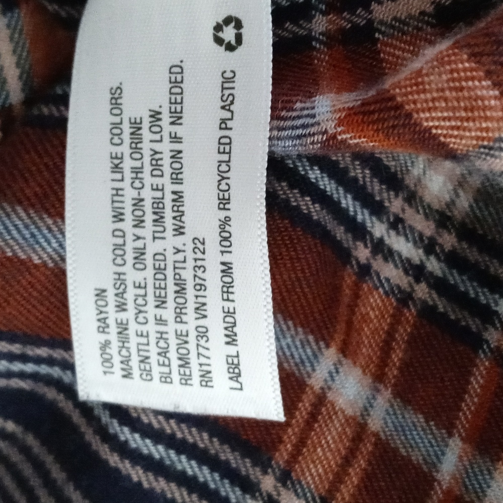 Universal Thread Blue and Brown Plaid Dress - Picture 7 of 7